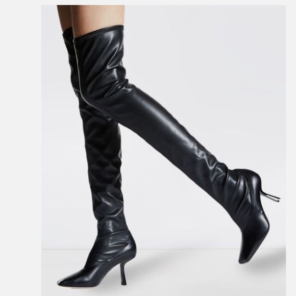 Jimmy Choo Shoes - Jimmy Choo Mire 85 over knee heeled boots, size 38 IT, 8 US, made in Italy